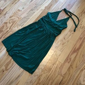 Green Halter Dress - The Limited - Medium